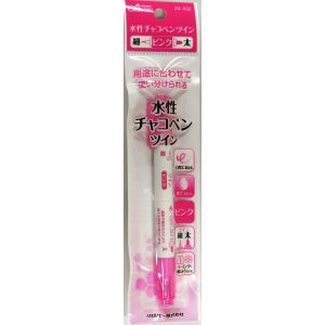 クロバー Clover クロバー 水性チャコペンツイン ピンク 細 太 24-432