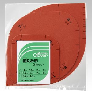 クロバー Clover クロバー 袖丸み形 3枚セット 31-011