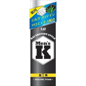 貝印 Kai 貝印 MensK シルクプロテイン配合 薬用シェービングフォーム 220g GA0045