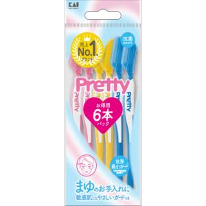 貝印 Kai 貝印 プリティー アイブロー 6本入 GA0085