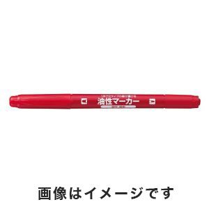 コクヨ KOKUYO コクヨ PM-41R 油性マーカー ツインマーカー 赤 極細 細字