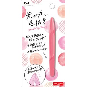 貝印 KAI 貝印 000KQ3210 先が丸い毛抜きピンク #