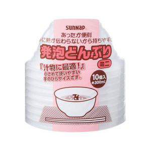 サンナップ SUNNAP サンナップ 発泡どんぶりミニ 300ml 10個入