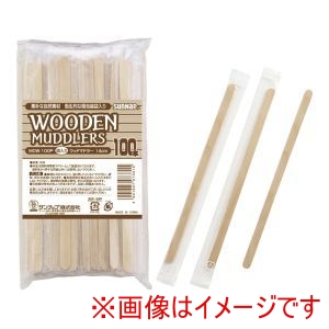 サンナップ SUNNAP サンナップ 袋入 ウッドマドラー 14cm 100本入 MDW-100P
