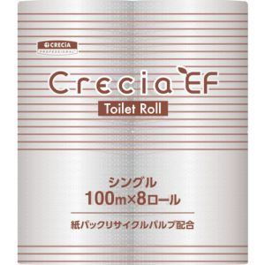 クレシア クレシア 10123 EFトイレットロール100m シングル メーカー直送 代引 北海道沖縄離島不可