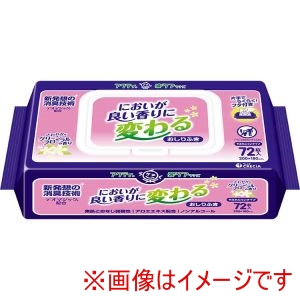 日本製紙クレシア 日本製紙クレシア 483938 80604 アクティ においが良い香りに変わるおしりふき 72枚入