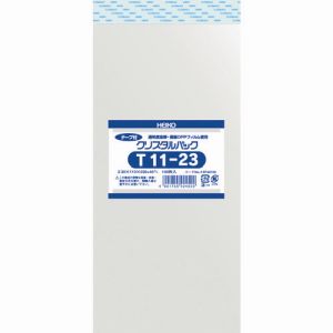 ヘイコー HEIKO HEIKO OPP袋 テープ付き クリスタルパック T11-23 6742100