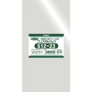 ヘイコー HEIKO HEIKO OPP袋 テープなし クリスタルパック S12-23  6738400