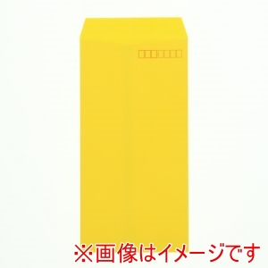 シモジマ HEIKO シモジマ 7528007 カラー封筒 長3 枠有り イエロー 100枚入り