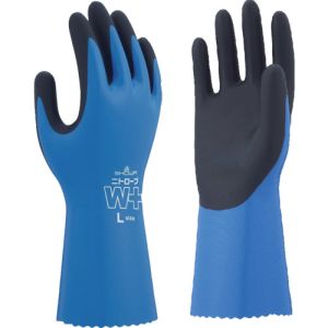 ショーワグローブ SHOWA ショーワグローブ NO378PLUS-R2PL ニトリルゴム手袋 NO378Plus ニトローブW+ 右手2本 ブルー Lサイズ