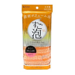 東和産業 TOWA 東和産業 すご泡 4 ナイロンタオル やわらかめ