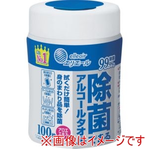 エリエール エリエール 21001072 ウェットティッシュ 除菌できるアルコールタオル 本体 100枚 メーカー直送 代引不可 北海道沖縄離島不可