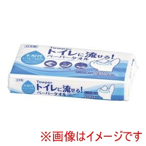 トライフ TRY-FU トライフ タウパー トイレに流せる!ペーパータオル 1ケース35束入