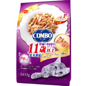 日本ペットフード コンボ キャット 毛玉対応 11歳以上 かつお味 かつおチップ かつお節添え 600g 日本ペットフード