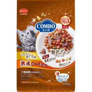 日本ペットフード 日本ペットフード コンボ キャット まぐろ味 熟成かつお添え 600g 120g×5袋