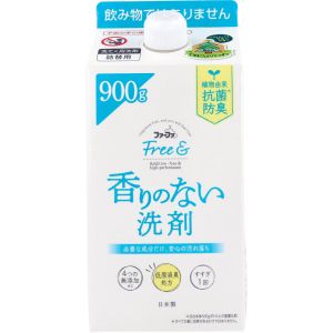 NSファーファジャパン ファーファ フリー & 香りのない洗剤 超コンパクト液体洗剤 無香料 詰替用 900g NSファーファジャパン