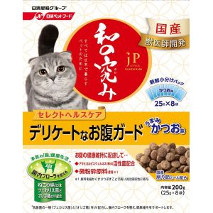 日清ペットフード 日清 ジェーピースタイル 和の究み 猫用セレクトヘルスケア デリケートなお腹ガード 200g