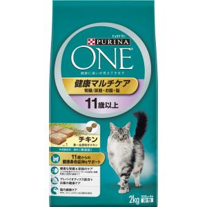 ネスレ日本 Nestle ピュリナワン キャット 健康マルチケア 11歳以上 チキン 2Kg ネスレ