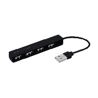 ナカバヤシ Nakabayashi ナカバヤシ UH-2354BK 4ポートUSB2.0ハブ ブラック