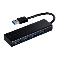 ナカバヤシ Nakabayashi ナカバヤシ UH-3034BK 4ポートUSB3.0ハブ ブラック