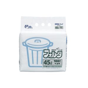 日本サニパック sanipak サニパック 業務用フォルタゴミ袋 100枚入F-7H 半透明 70L