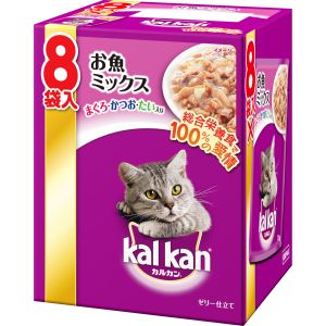 マース MARS マース カルカン パウチ 1歳から お魚ミックス まぐろ かつお たい入り 70g×8袋入 266090