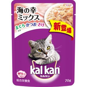 マース MARS マース カルカン パウチ 海の幸ミックス まぐろ かつお さけ入り 70g