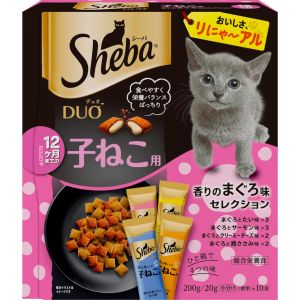 マース MARS マース シーバ デュオ 12ヶ月までの子ねこ用 香りのまぐろ味 セレクション 200g 267970