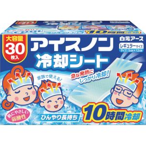 白元アース 白元アース アイスノン 冷却シート 30枚入 02476-0