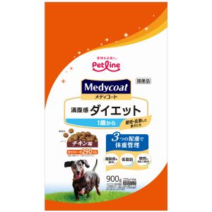 ペットライン PETLINE ペットライン メディコート 満腹感ダイエット 1歳から 900g 225g×4