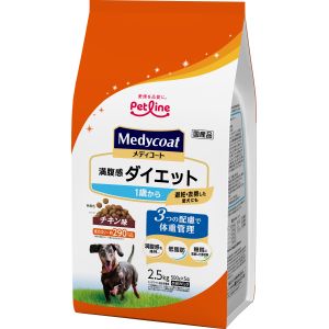 ペットライン PETLINE ペットライン メディコート 満腹感ダイエット 1歳から 2.5kg 500g×5