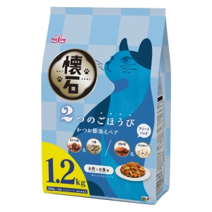 ペットライン PETLINE ペットライン 懐石 2つのごほうび かつお節添えペア 1.2kg 300g×4袋