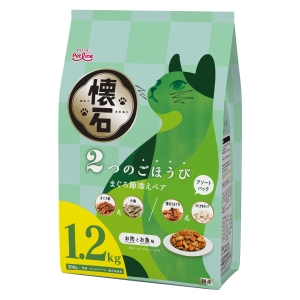 ペットライン PETLINE ペットライン 懐石 2つのごほうび まぐろ節添えペア 1.2kg 300g×4袋