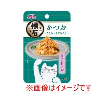 ペットライン PETLINE ペットライン 懐石レトルト 魚介旨みジュレ かつお ささみとまぐろ入り 40g