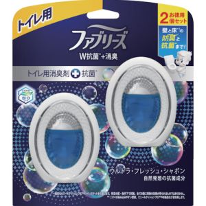 P&G P&G 917292 ファブリーズ W消臭 トイレ用消臭剤 抗菌 ウルトラ フレッシュ シャボン 6ml×2個