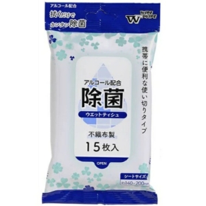 やなぎプロダクツ やなぎ 除菌ウエットティシュ 15枚入 OS-101