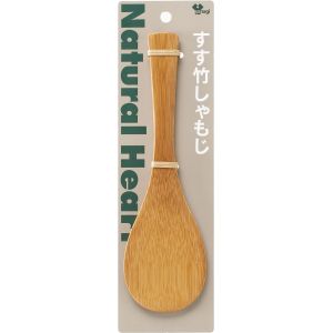やなぎプロダクツ やなぎ NH-104 ナチュラルハート すす竹 しゃもじ