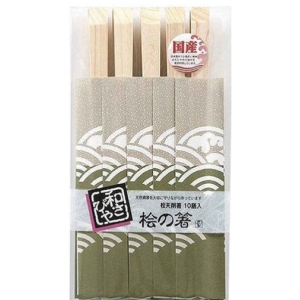 やなぎプロダクツ やなぎ W-044 和さびや 桧 天削箸10膳