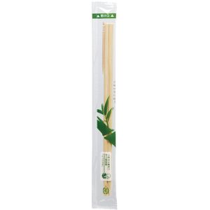 やなぎプロダクツ やなぎ 竹丸角 ポリ完封箸 楊枝入 20cm PK-016 100膳入