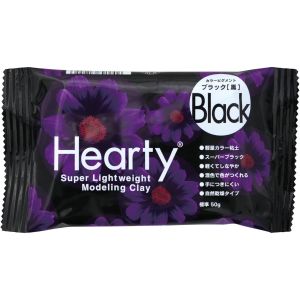 パジコ PADICO パジコ 軽量粘土 ハーティクレイ ブラック 50g 301255 日本製 PDC1255