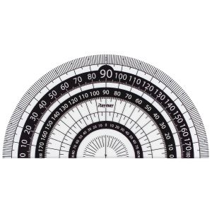 レイメイ藤井 レイメイ藤井 APJ151B 白黒分度器 ブラック