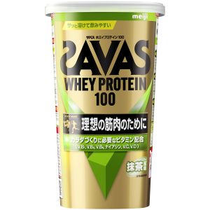 明治 meiji 明治 ザバス ホエイプロテイン100 抹茶 14食
