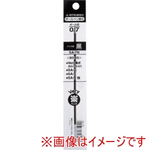 三菱鉛筆 uni 三菱鉛筆 SA7N.24 油性BP替芯 SA-7N 黒 24