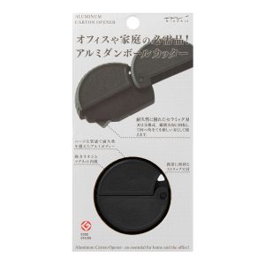 ミドリ ミドリ 35492006 アルミ ダンボールカッター 黒