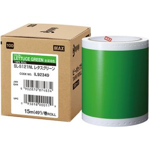 マックス MAX マックス SL-S121NL ビーポップ 標準シート 100mm幅シート レタスグリーン 15m×1巻入