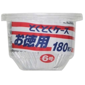 エムエーパッケージング エムエーパッケージング とくとくケース アルミ 6号 180枚入 おかずカップ
