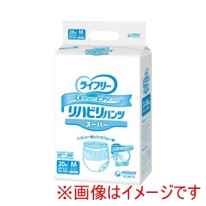 ユニチャーム ユニチャーム 213910 56145 ライフリー リハビリパンツ スーパー 男女共用 M 20枚