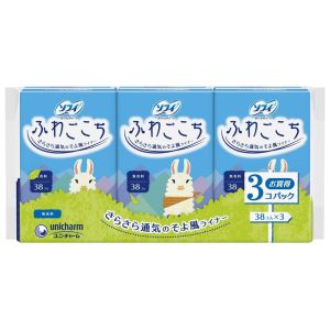 ユニチャーム Unicharm ユニチャーム ソフィ ふわごこち 無香料 38枚×3P