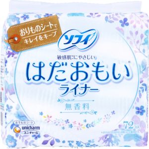 ユニチャーム Unicharm ユニチャーム ソフィ はだおもい ライナー 無香料 72枚