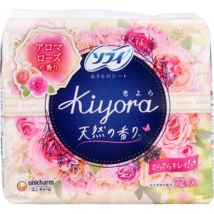 ユニチャーム Unicharm ユニチャーム ソフィ Kiyora おりものシート アロマローズの香り 72枚
